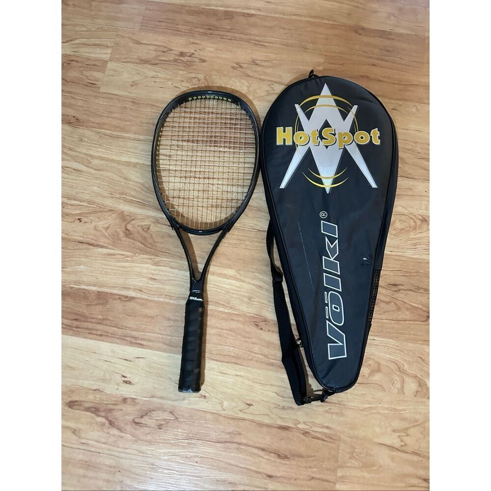 Volkl V1Hot Spot MP Tennis Racket - 4 1/4", 102 sq inches used w case new grip